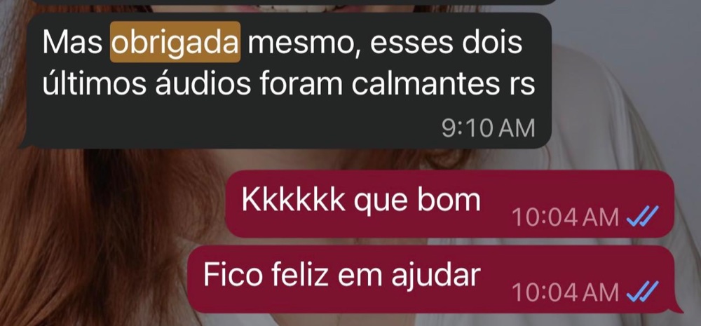 Conversa real no WhatsApp com a mãe do Theo
